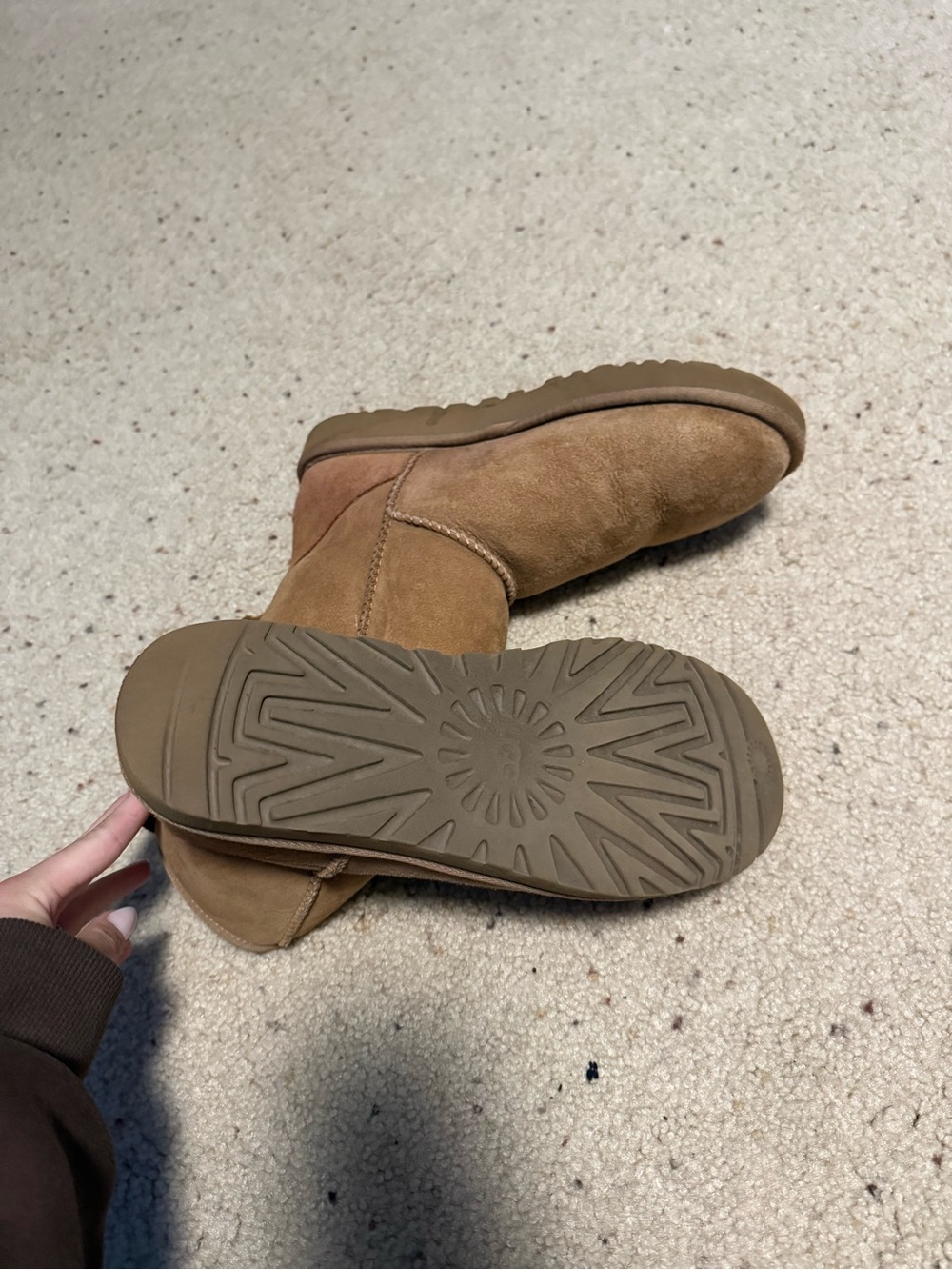 UGG Women's Short Suede Boots in Chestnut